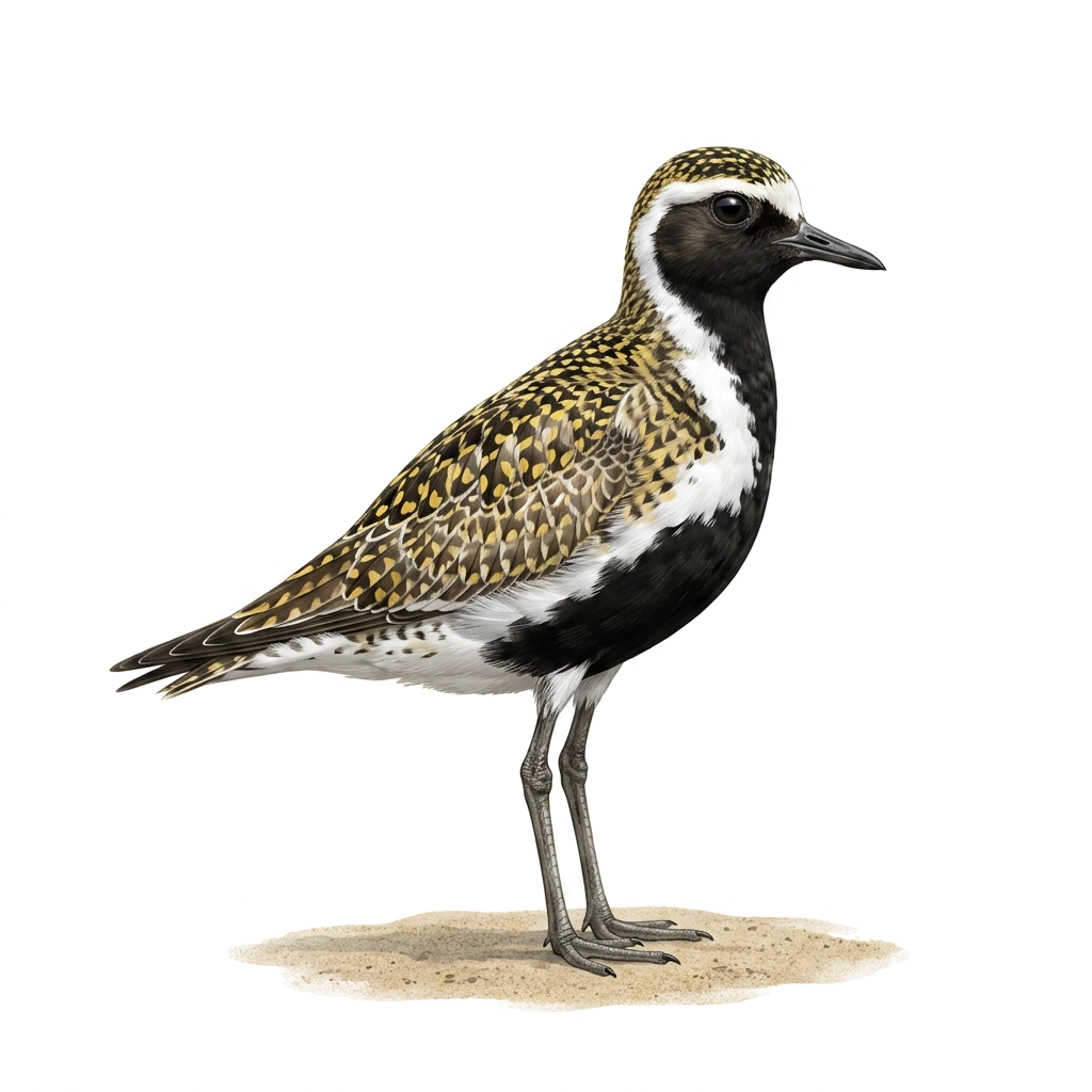 Illustration: Goldregenpfeifer
